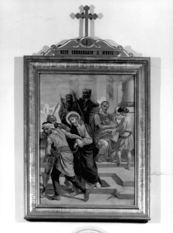 stazione I: Gesù condannato a morte (dipinto) - ambito veneto (seconda metà sec. XVIII)