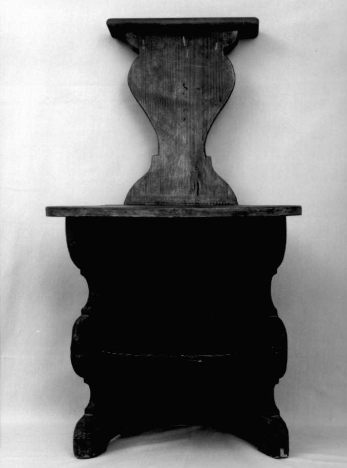 sedia con inginocchiatoio - ambito veneto (sec. XIX)