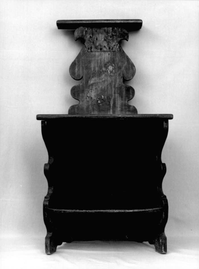 sedia con inginocchiatoio - ambito veneto (sec. XIX)