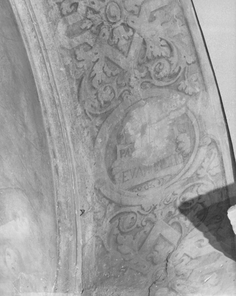 quattro Evangelisti/ Motivi decorativi geometrici/ Motivi decorati vi vegetali stilizzati (dipinto) - ambito veneto (sec. XIX)