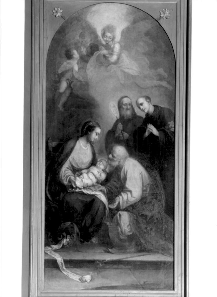 Sacra Famiglia con Sant'Antonio da Padova e San Francesco di Paola (pala) - ambito veneto (sec. XVIII)