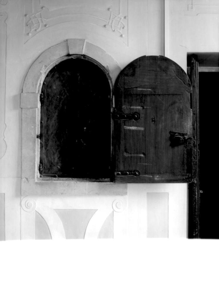 cassaforte a muro - ambito veneto (sec. XVIII)