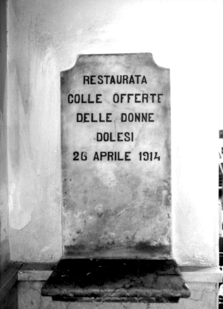 lapide - ambito veneto (sec. XX)