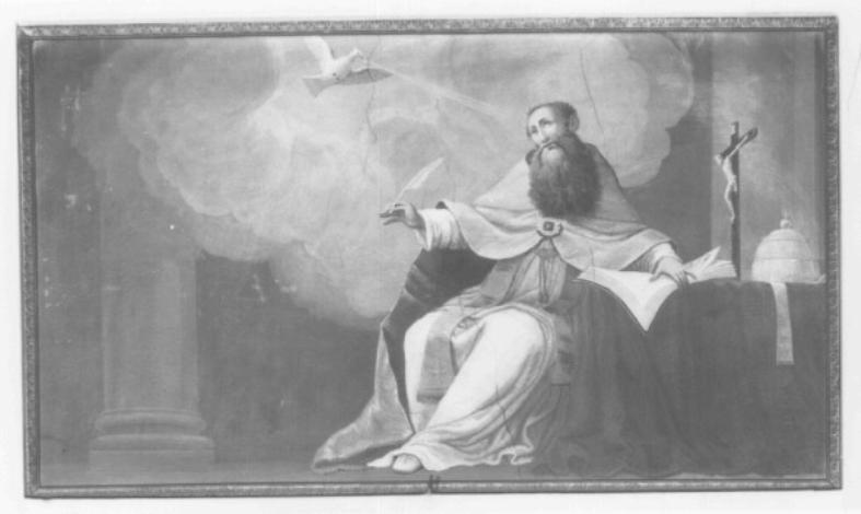 San Gregorio Magno (dipinto) di Poppini Giuseppe - ambito vicentino (sec. XIX)