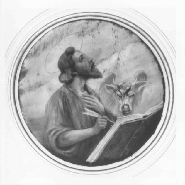 simbolo di San Luca Evangelista (dipinto) di Poppini Giuseppe - ambito vicentino (sec. XIX)