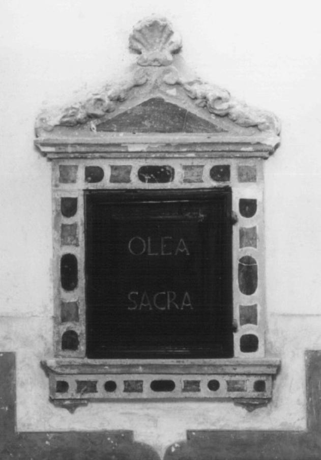 mostra di tabernacolo - a muro - ambito padovano (sec. XVII)