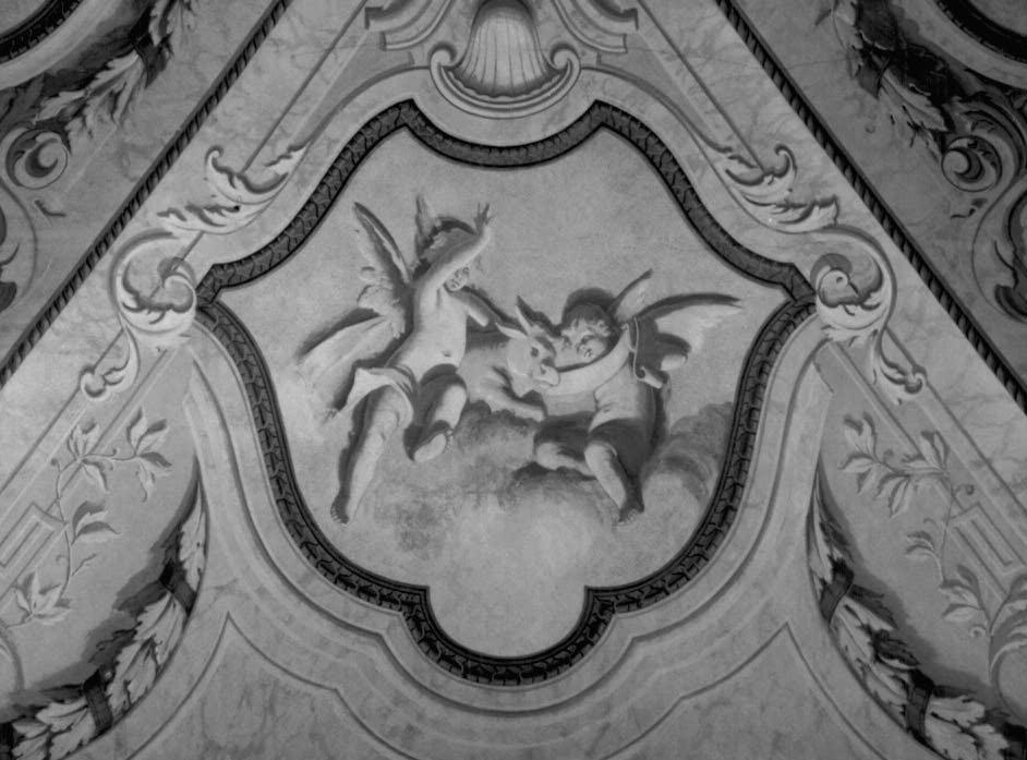 angeli con il simbolo di San Luca (dipinto) - ambito veneto (sec. XVIII)