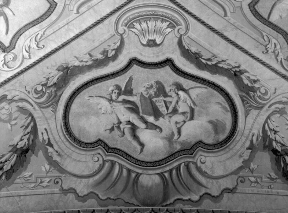 angeli con il simbolo di San Marco (dipinto) - ambito veneto (sec. XVIII)