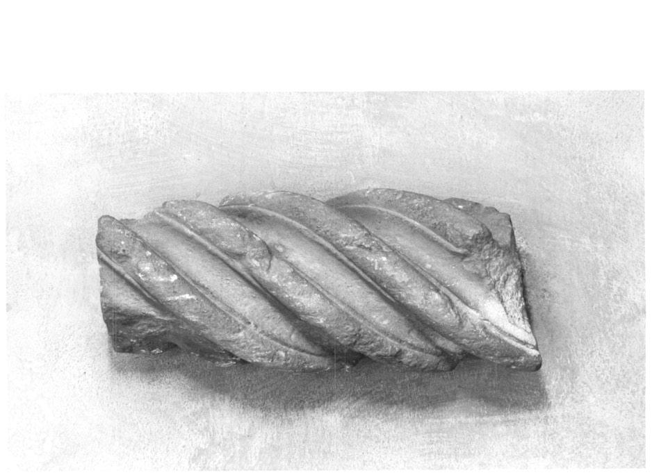 colonnina tortile, frammento - ambito veneto (sec. XV)