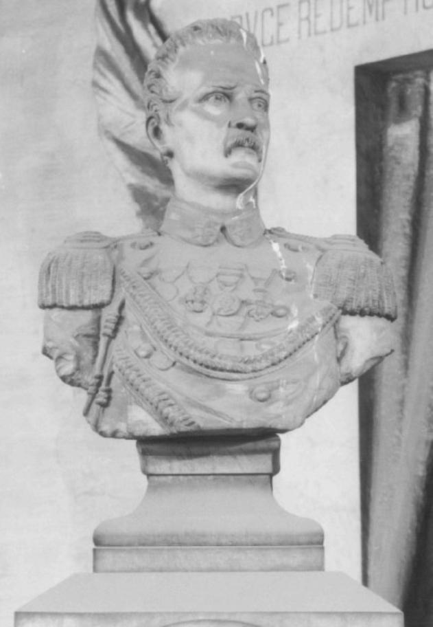 busto ritratto del tenente colonello Eugenio Bianchi (scultura) di Novelli Pietro (sec. XIX)