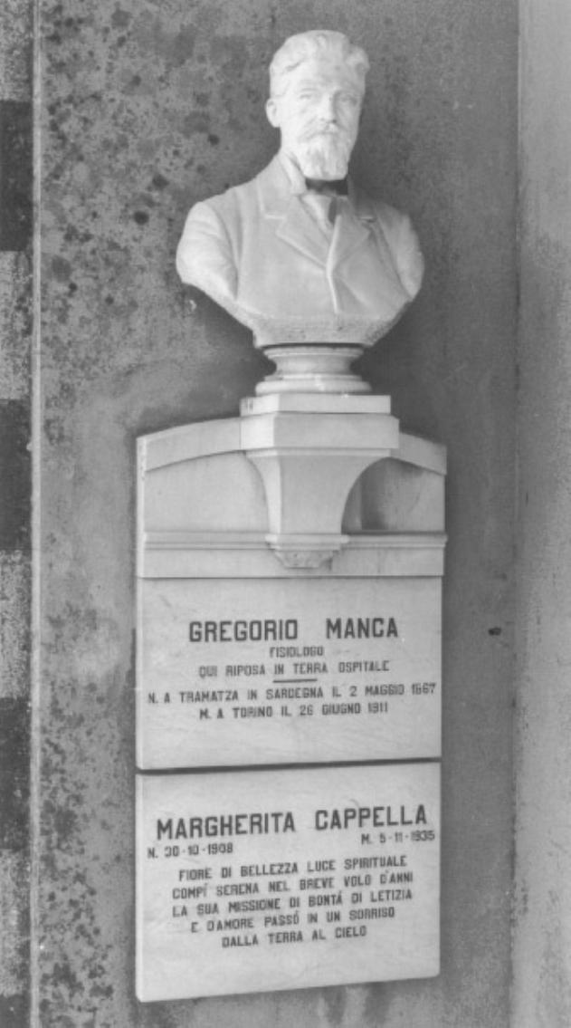 busto ritratto diGregorio Manca (scultura) di Sanavio Augusto (sec. XX)