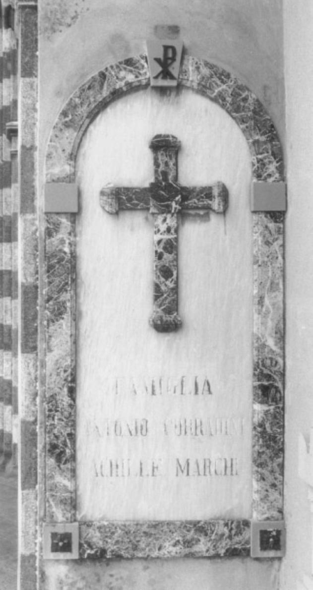 lapide tombale - ambito veneto (primo quarto sec. XX)