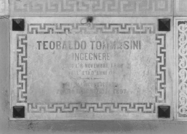 lapide tombale - ambito veneto (sec. XIX)