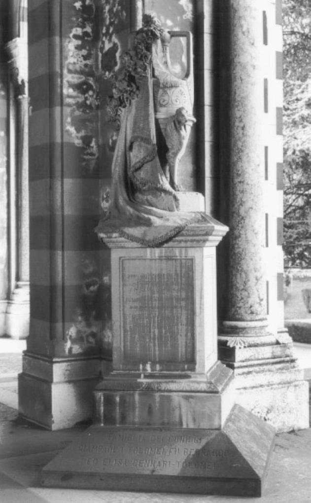 monumento funebre - ambito veneto (seconda metà sec. XIX)