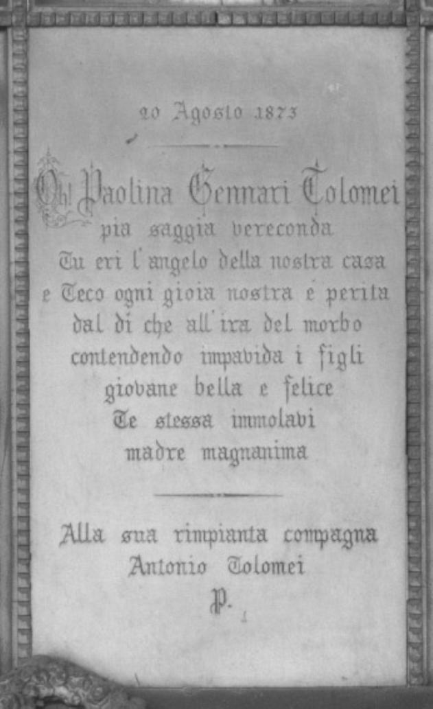 monumento funebre - ambito veneto (secc. XIX/ XX)