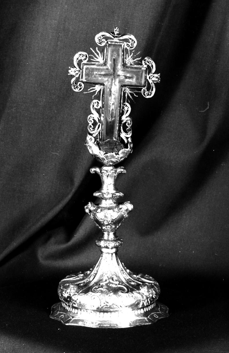 reliquiario - a croce - bottega veneta (sec. XVIII)