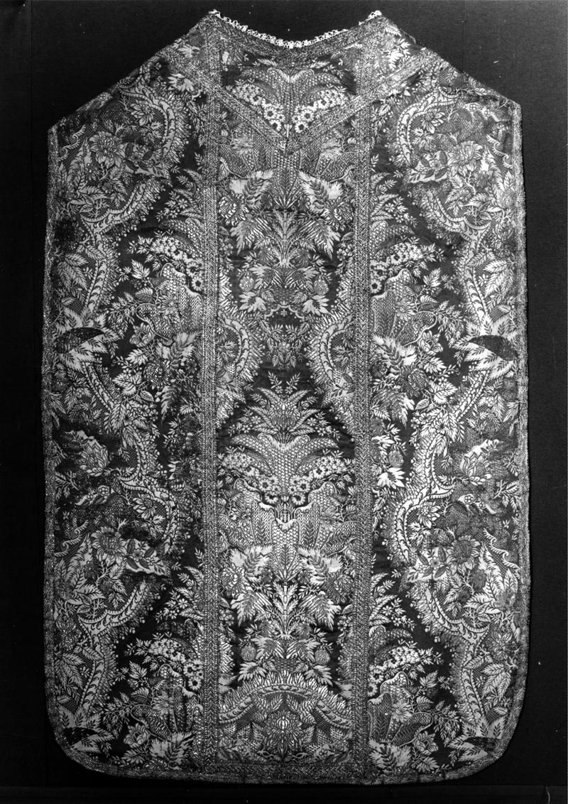 pianeta, elemento d'insieme - manifattura veneziana (fine/inizio secc. XVII/ XVIII)