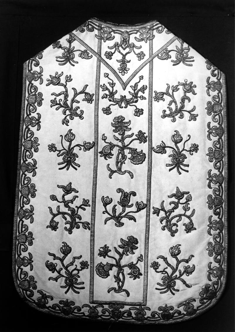 pianeta, elemento d'insieme - manifattura veneta (fine/inizio secc. XVII/ XVIII)