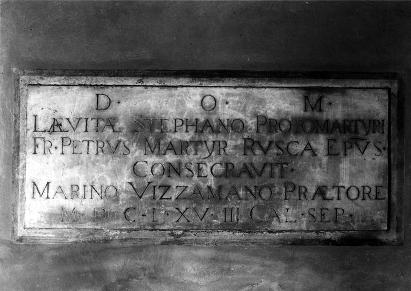 lapide - ambito veneto (sec. XVII)