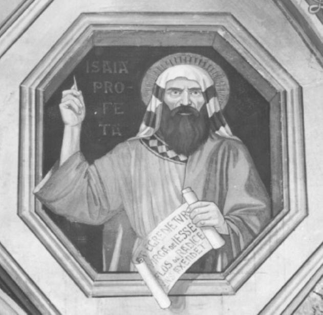 profeta Isaia (dipinto) di Galliano Giuseppe (?) (sec. XX)