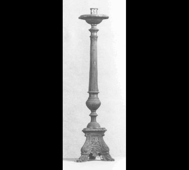 candeliere d'altare - produzione padovana (secondo quarto sec. XX)