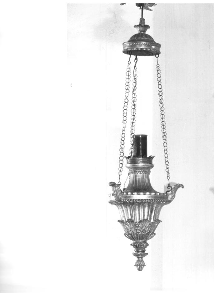 lampada pensile a vaso - ambito veneto (sec. XIX)