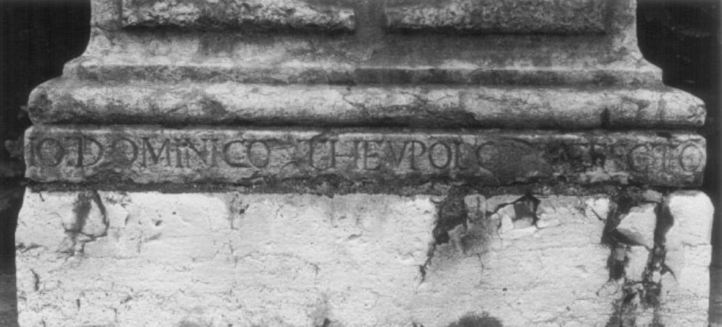 piedistallo di statua di Bonazza Giovanni (bottega) (sec. XVIII)
