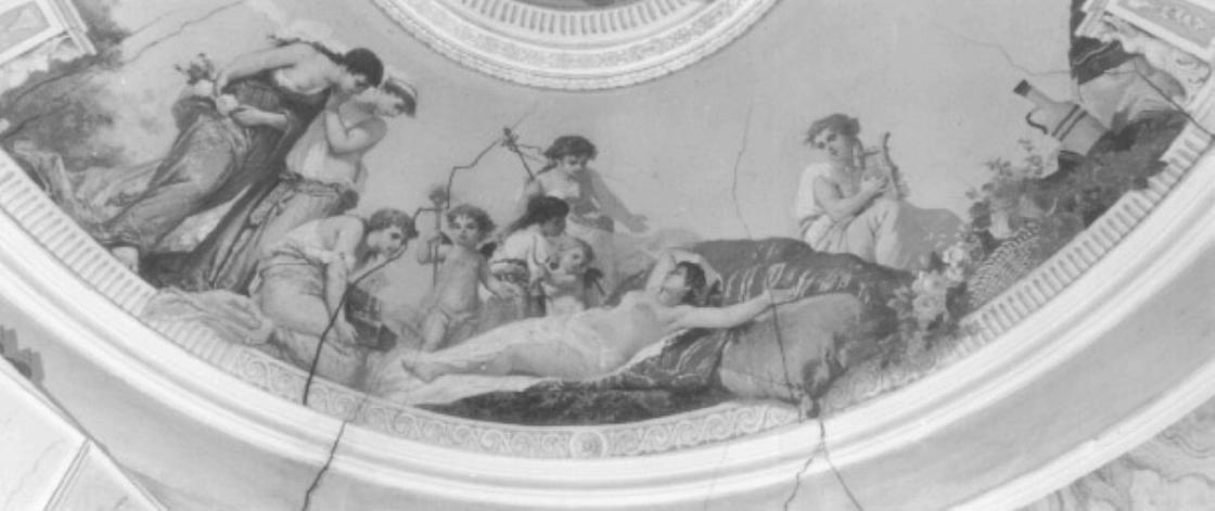 scena mitologica (dipinto) di Casa Giacomo (sec. XIX)