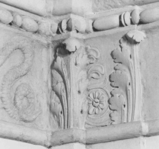 motivi decorativi floreali (decorazione plastica) di Jappelli Giuseppe - ambito veneto (sec. XIX)