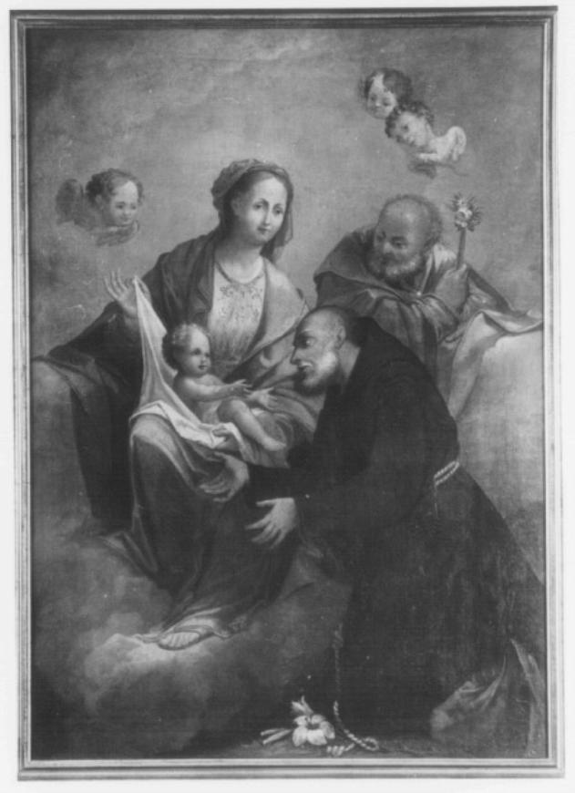 Sacra Famiglia con San Felice da Lantalice (dipinto) - ambito Italia settentrionale (secc. XVIII/ XIX)