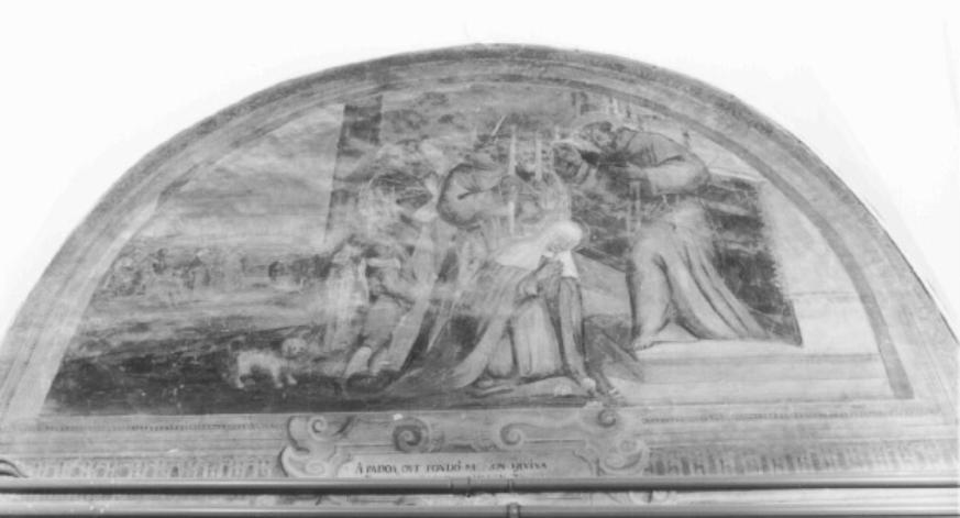 storiedella vita di San Francesco d'Assisi: il santo benedi- ce la beata Elena Anselmini (dipinto) di Torri Pietro Antonio (sec. XVII)