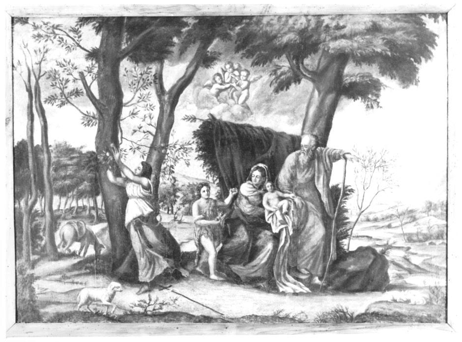 Riposo nella fuga in Egitto (dipinto) - ambito veneto (sec. XIX)