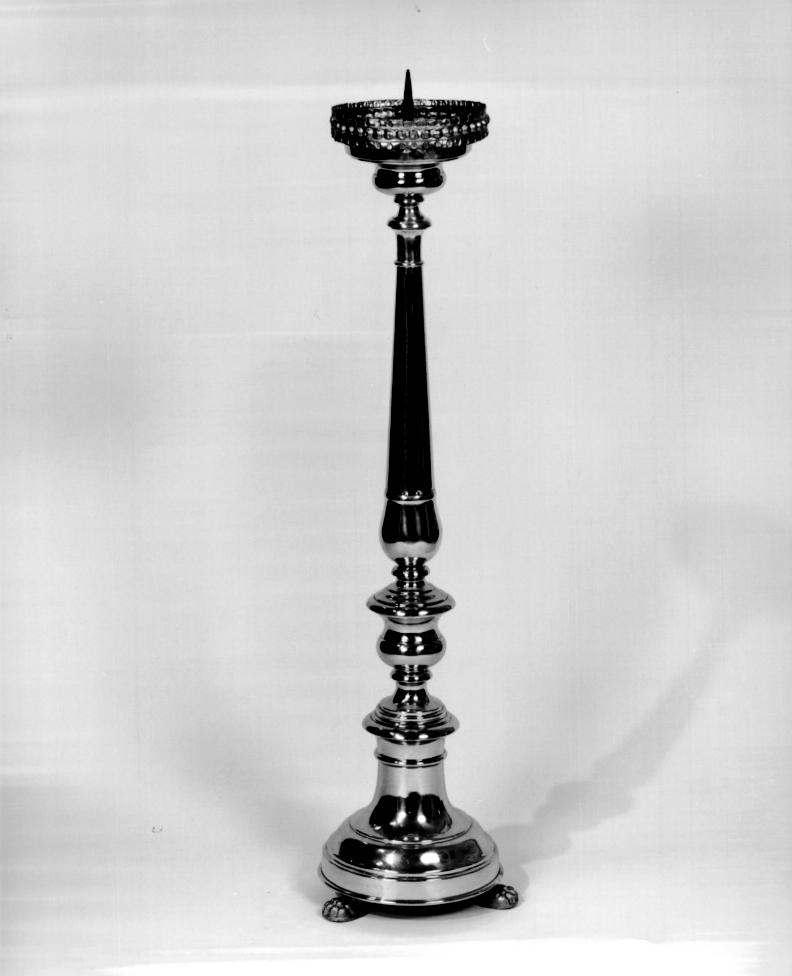 candeliere d'altare, serie - ambito veneto (primo quarto sec. XIX)