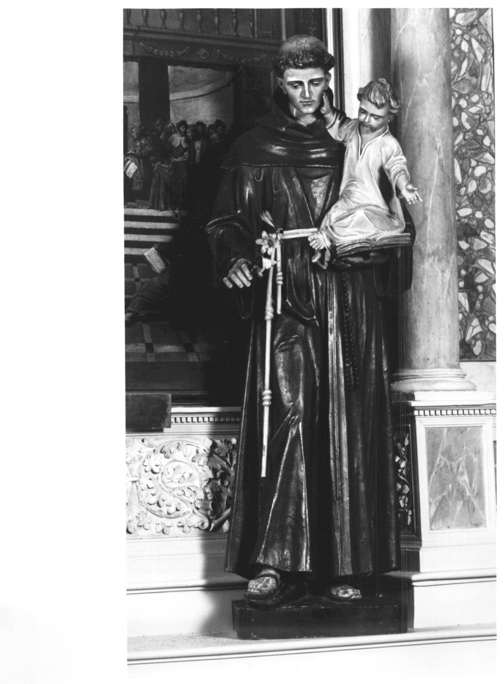 Sant' Antonio da Padova con Gesù Bambino (statua) - ambito veneto (inizio sec. XX)