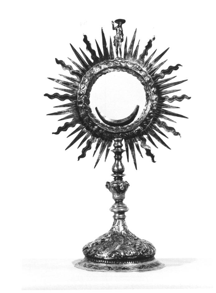 ostensorio - a raggiera di Scotti Marco (attribuito) (sec. XVIII)