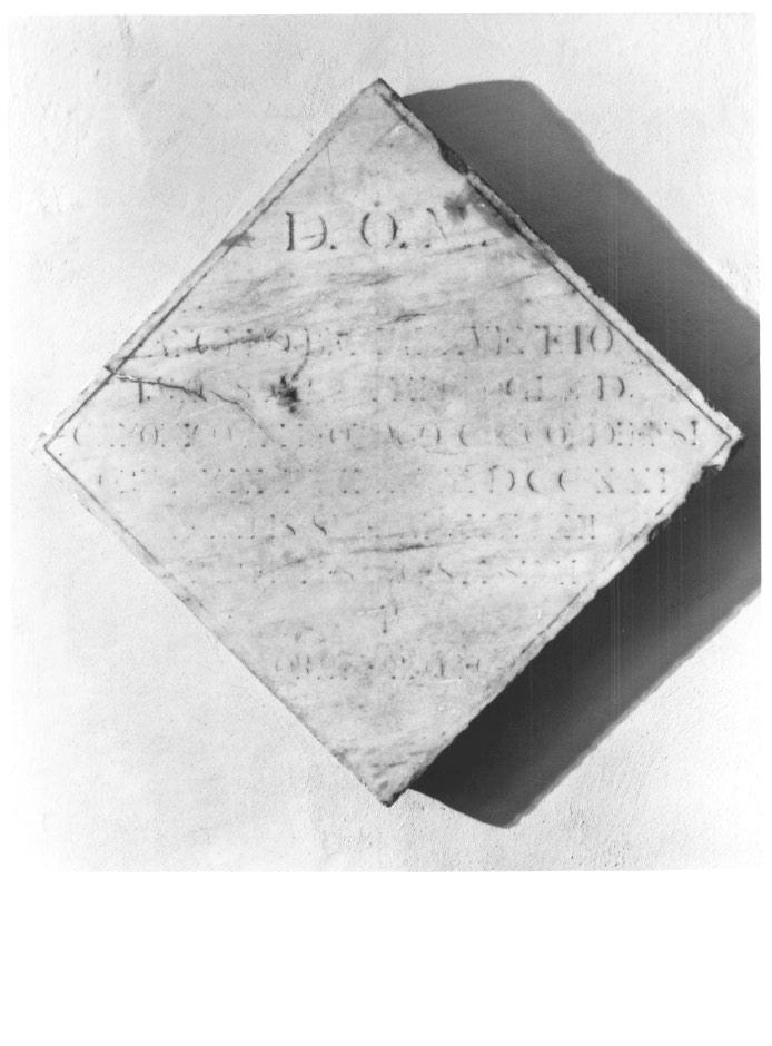 lapide - ambito veneto (sec. XVIII)