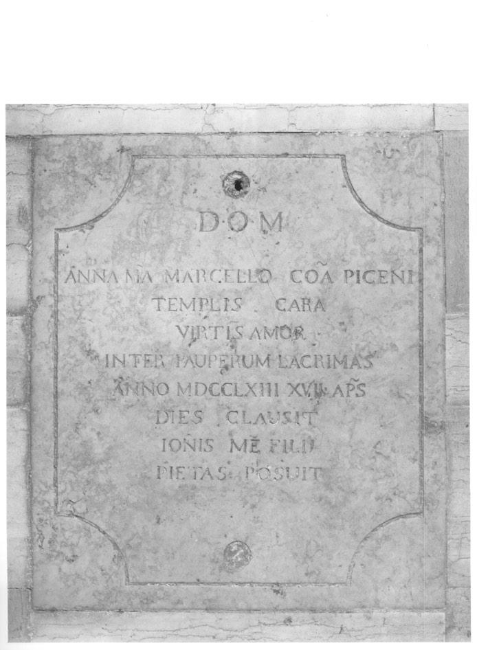 lapide - ambito veneto (sec. XVIII)