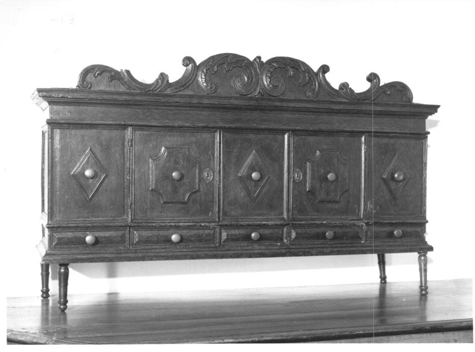 alzata di mobile - ambito veneto (sec. XIX)