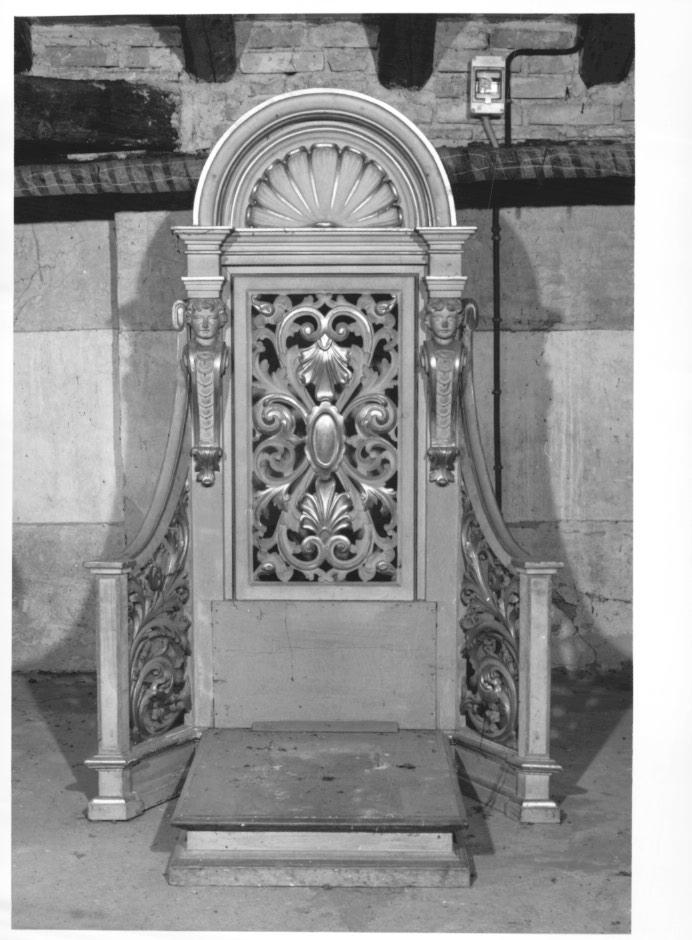 poltrona del celebrante - ambito veneto (sec. XIX)