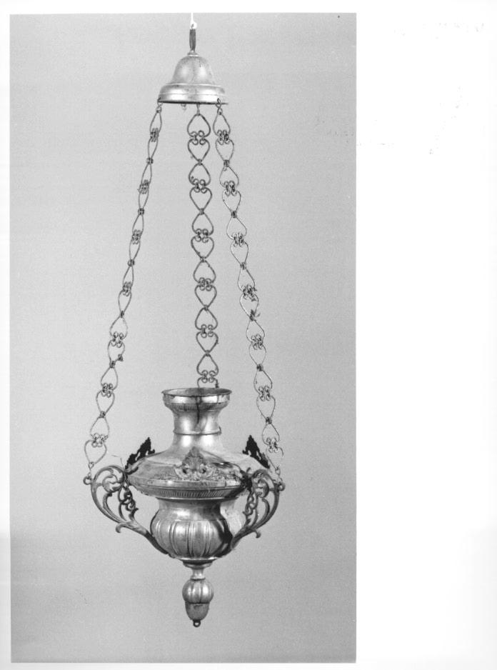 lampada pensile - ambito veneto (fine/inizio secc. XIX/ XX)