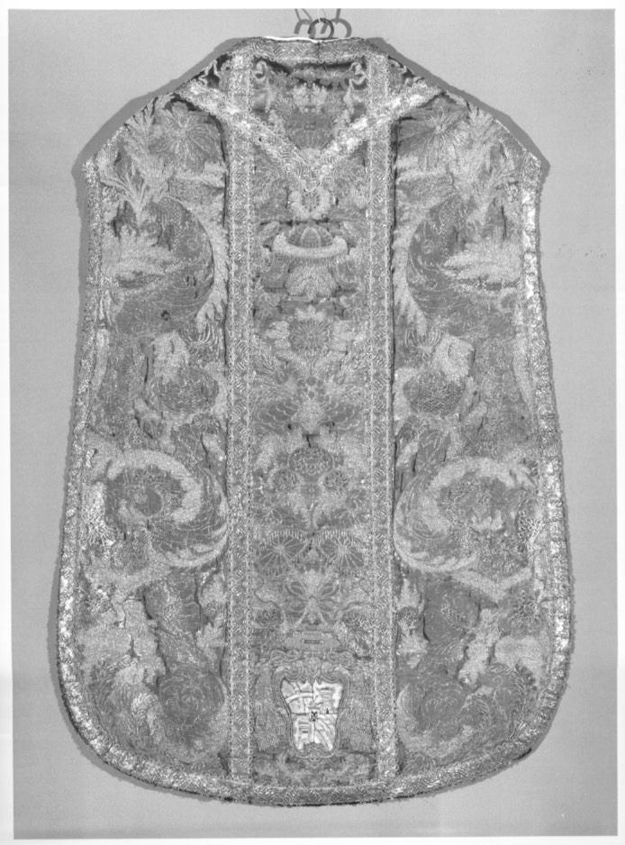 pianeta, elemento d'insieme - manifattura veneziana (fine/inizio secc. XVII/ XVIII)