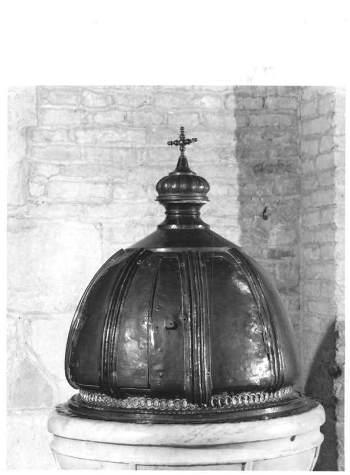 coperchio del fonte battesimale - ambito veneto (sec. XIX)