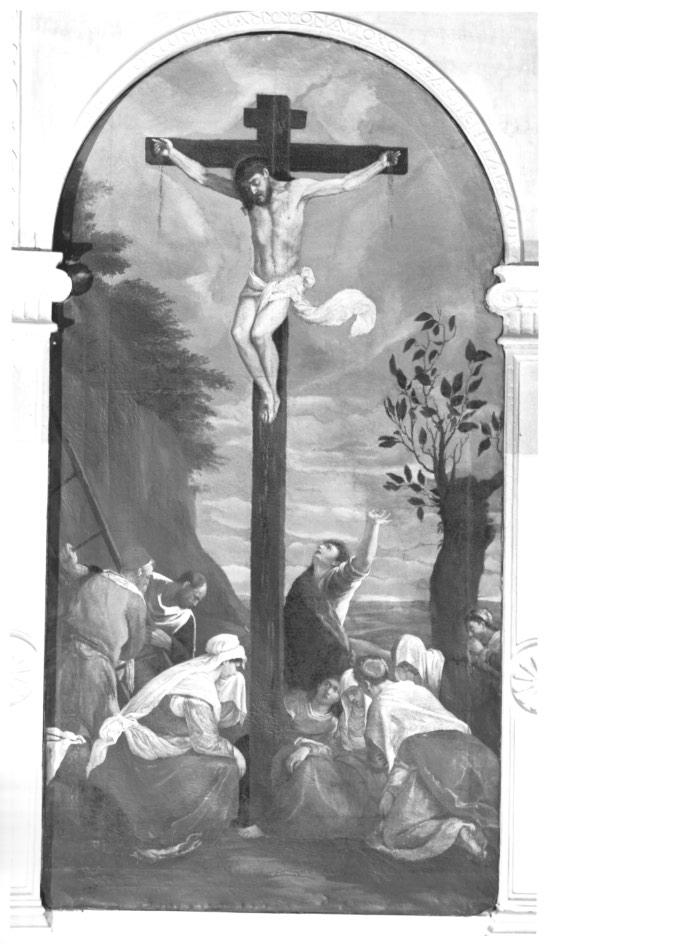 crocifissione di Cristo (dipinto) - ambito veneto (secc. XVI/ XVII)