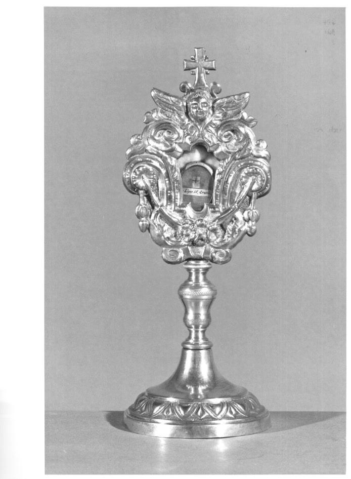 reliquiario - a ostensorio - ambito veneto (sec. XVIII, sec. XIX)