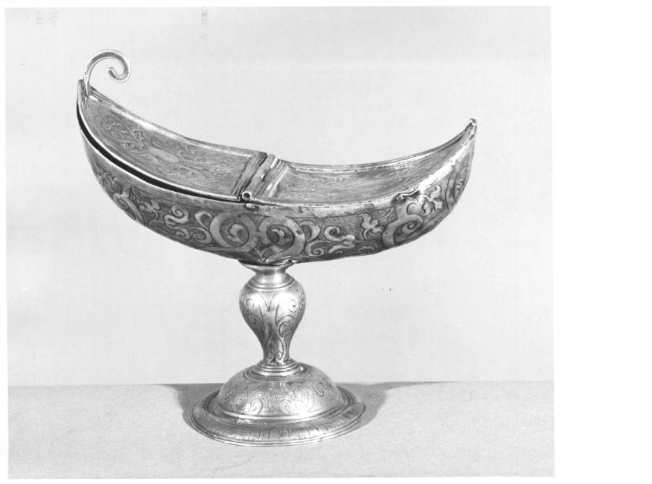 navicella portaincenso - ambito veneto (fine/inizio secc. XVI/ XVII)