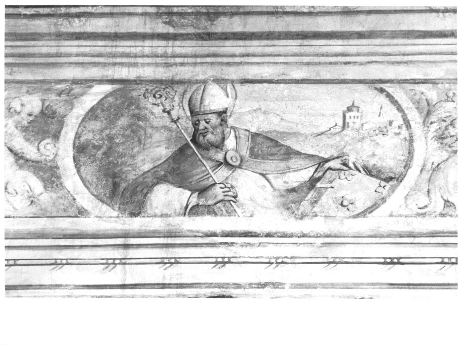 Sant'Ambrogio (dipinto, elemento d'insieme) di Filippi Vittorio (?) (sec. XX)