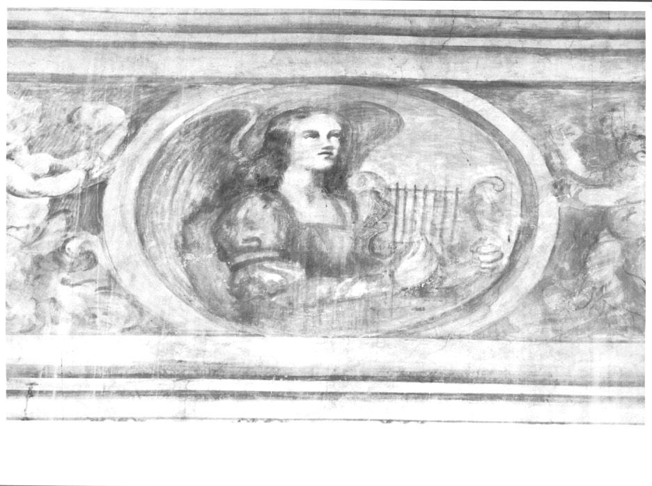 angelo musicante con cetra (dipinto, elemento d'insieme) - ambito veneto (sec. XVI)