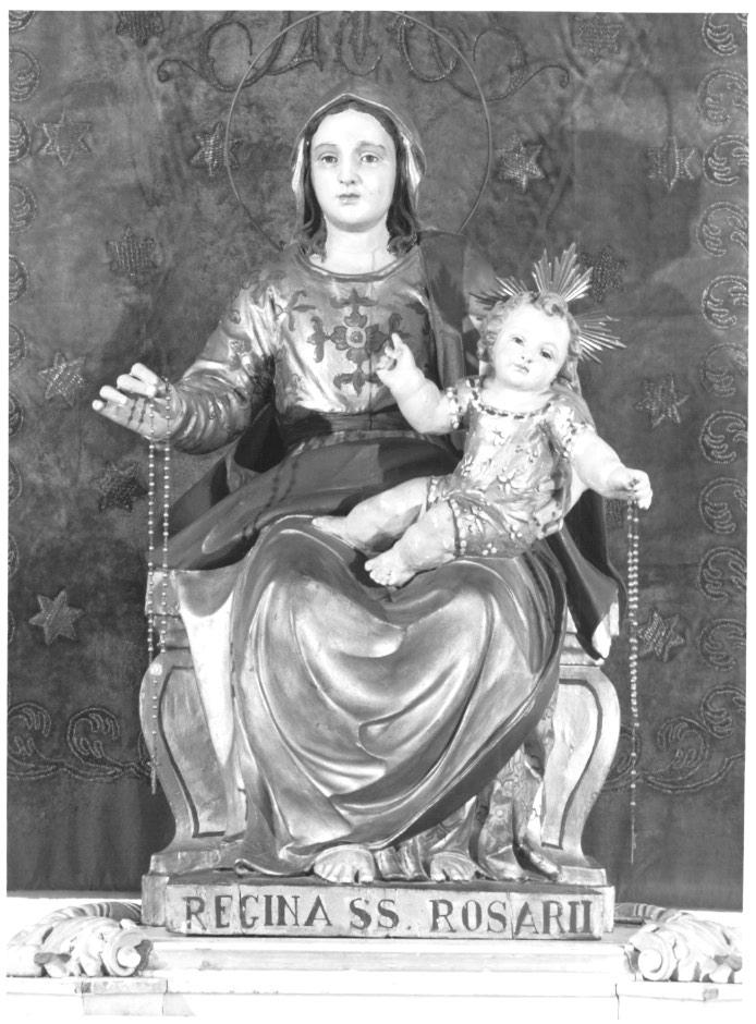 Madonna del Rosario (statua) di Terilli Francesco detto Rossetto (sec. XVII)