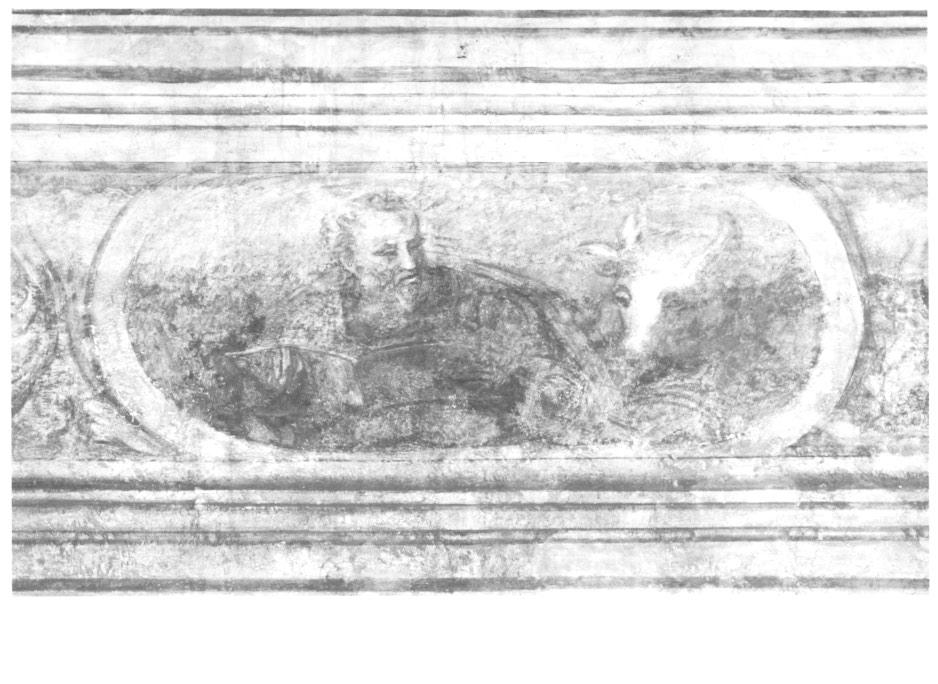 San Luca Evangelista (dipinto, elemento d'insieme) - ambito veneto (sec. XVI)