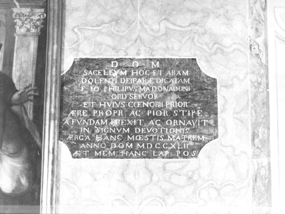 lapide - ambito veneto (sec. XVIII)